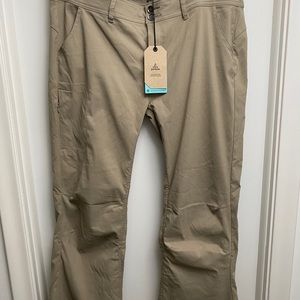 prAna Halle Pant DrkKhaki Wmns Convertible Size 18